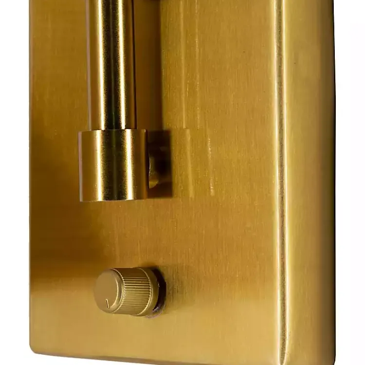 Sconces>Kirklands Home Gold and Rattan Wall Sconce