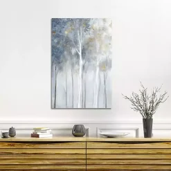 Kirklands Home Gold and Silver Forest Canvas Art Print Discount
