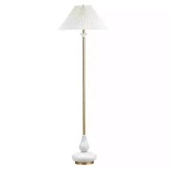 Kirklands Home Gold and Modern Floor Lamp White Best