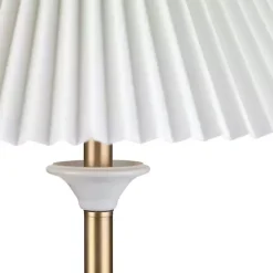 Kirklands Home Gold and Modern Floor Lamp White Best