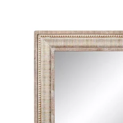 Kirklands Home Gold and White Washed Carved Frame Mirror Hot