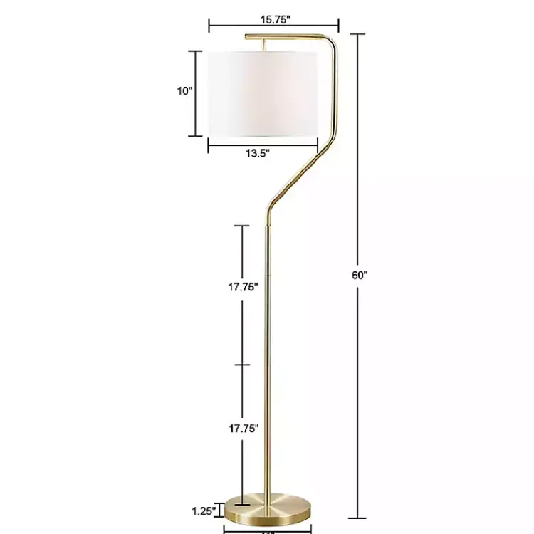 Kirklands Home Angular Modern Floor Lamp Gold Online