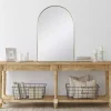 Kirklands Home Gold Arch Frame Modern Wall Mirror Outlet