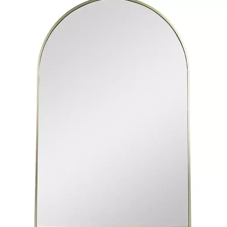 Kirklands Home Gold Arch Frame Modern Wall Mirror Outlet