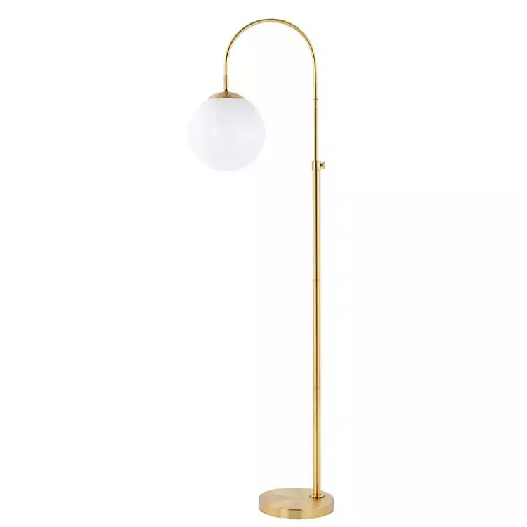 Kirklands Home Arch Globe Adjustable Floor Lamp Gold Clearance