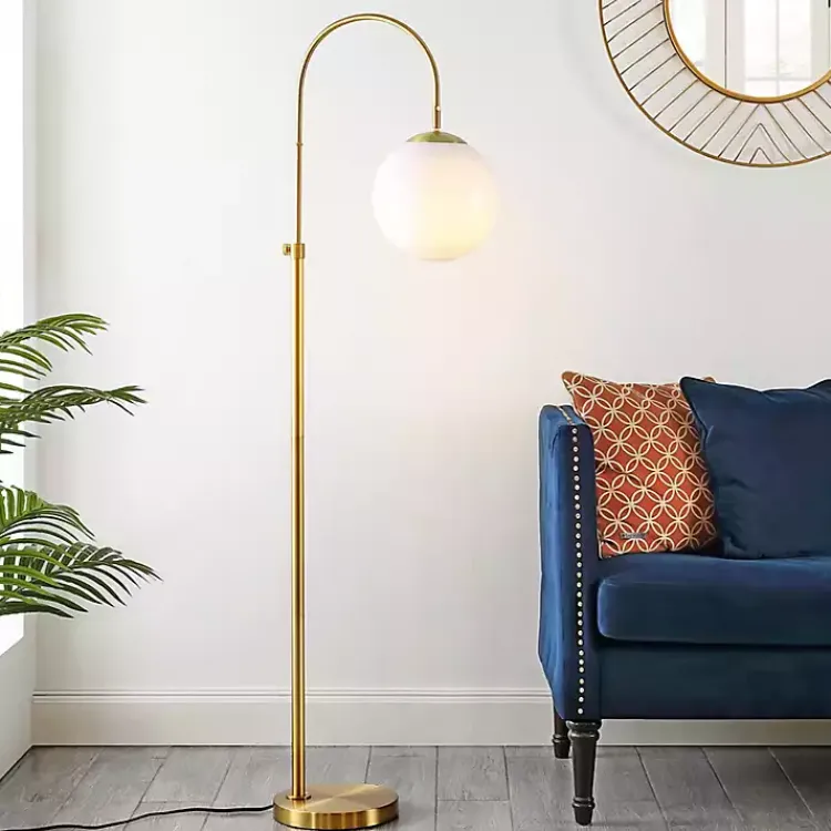 Kirklands Home Arch Globe Adjustable Floor Lamp Gold Clearance