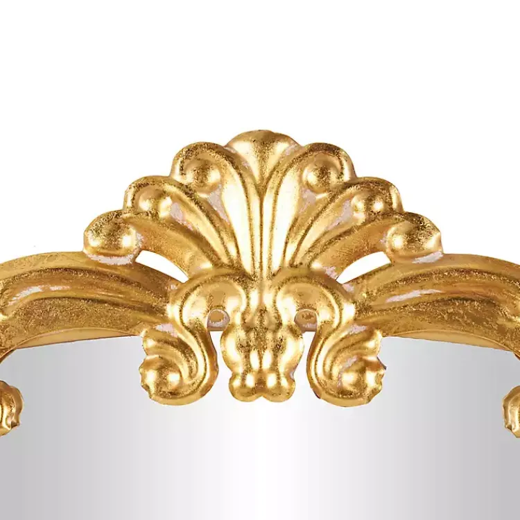 Kirklands Home Gold Arched Baroque Mirror Clearance