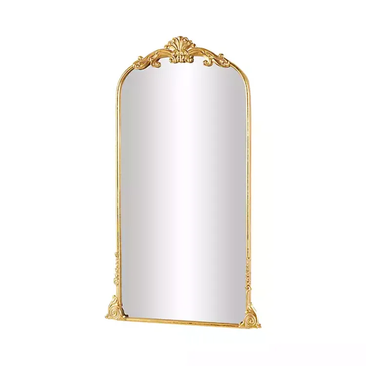 Kirklands Home Gold Arched Baroque Mirror Clearance