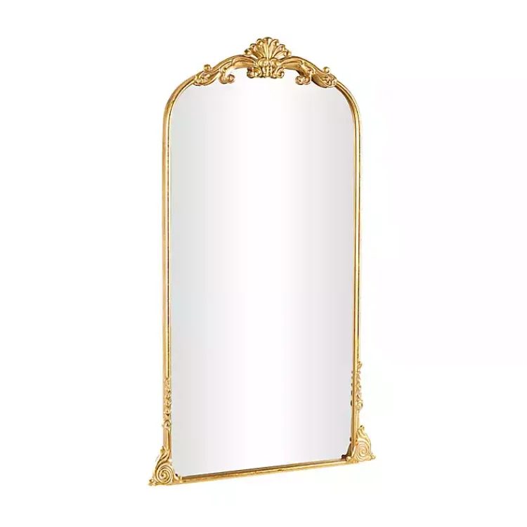 Kirklands Home Gold Arched Baroque Mirror Clearance