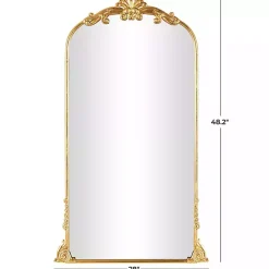 Kirklands Home Gold Arched Baroque Mirror Clearance