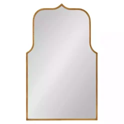 Kirklands Home Arched Scallop Wall Mirror Gold Sale