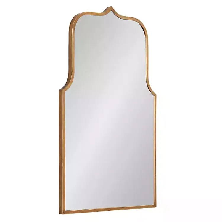 Kirklands Home Arched Scallop Wall Mirror Gold Sale