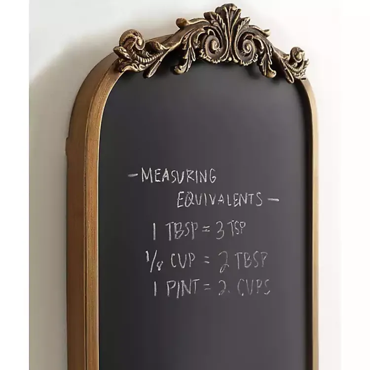 Memo & Chalkboards>Kirklands Home Arendahl Arched Chalkboard Gold