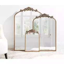 Kirklands Home Arendahl Arched Mirror, 24x36 in. Gold Outlet