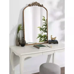 Kirklands Home Arendahl Arched Mirror, 24x36 in. Gold Outlet