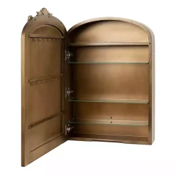 Kirklands Home Gold Arendahl Arched Mirror Jewelry Cabinet Best