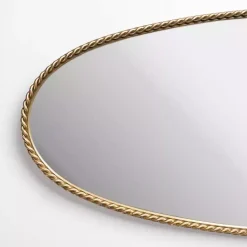 Kirklands Home Gold Artemis Twist Frame Wall Mirror Outlet