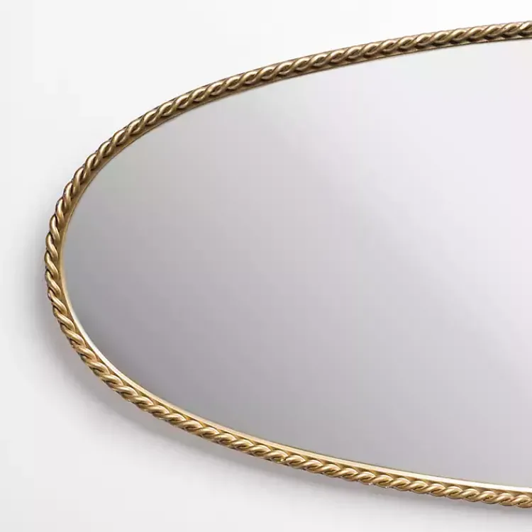 Kirklands Home Gold Artemis Twist Frame Wall Mirror Outlet
