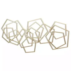 Kirklands Home Astraga Pentagon Plaque Gold Clearance