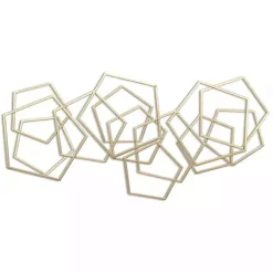 Kirklands Home Astraga Pentagon Plaque Gold Clearance
