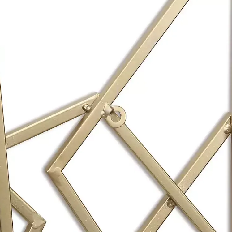 Kirklands Home Astraga Pentagon Plaque Gold Clearance