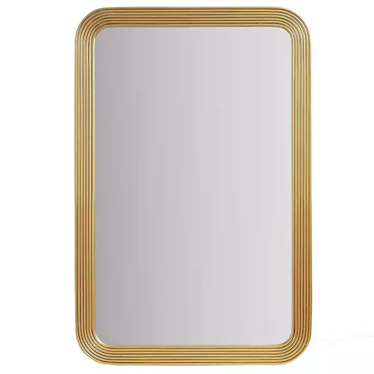 Kirklands Home Gold Aurelia Fluted Wall Mirror Best