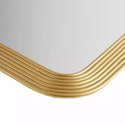 Kirklands Home Gold Aurelia Fluted Wall Mirror Best