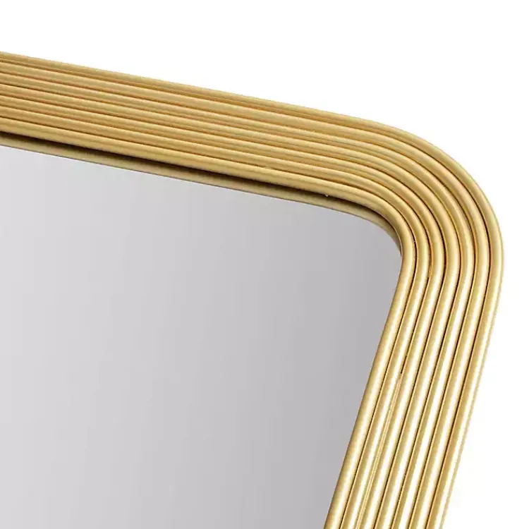 Kirklands Home Gold Aurelia Fluted Wall Mirror Best