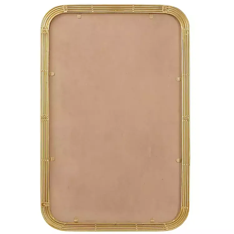 Kirklands Home Gold Aurelia Fluted Wall Mirror Best