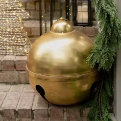 Outdoor Christmas Decorations>Kirklands Home Bell Figurine, 22 in. Gold