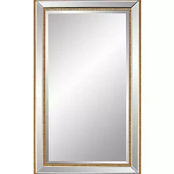 Kirklands Home Beveled Rectangular Wall Mirror Gold Sale