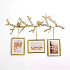 Collage Frames>Kirklands Home Gold Birds on Branch Collage Frame