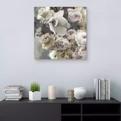Kirklands Home Gold Blushing Blooms Canvas Art Print Sale