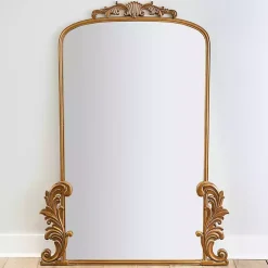 Kirklands Home Gold Bordeaux Ornate Leaner Mirror, 46x63 in.