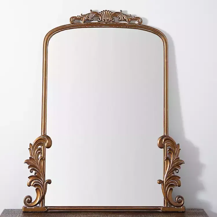 Kirklands Home Gold Bordeaux Ornate Scroll Mirror Discount