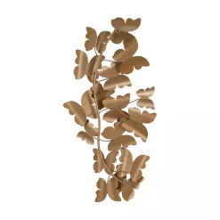 Kirklands Home Butterflies in Flight Wall Plaque Gold Outlet