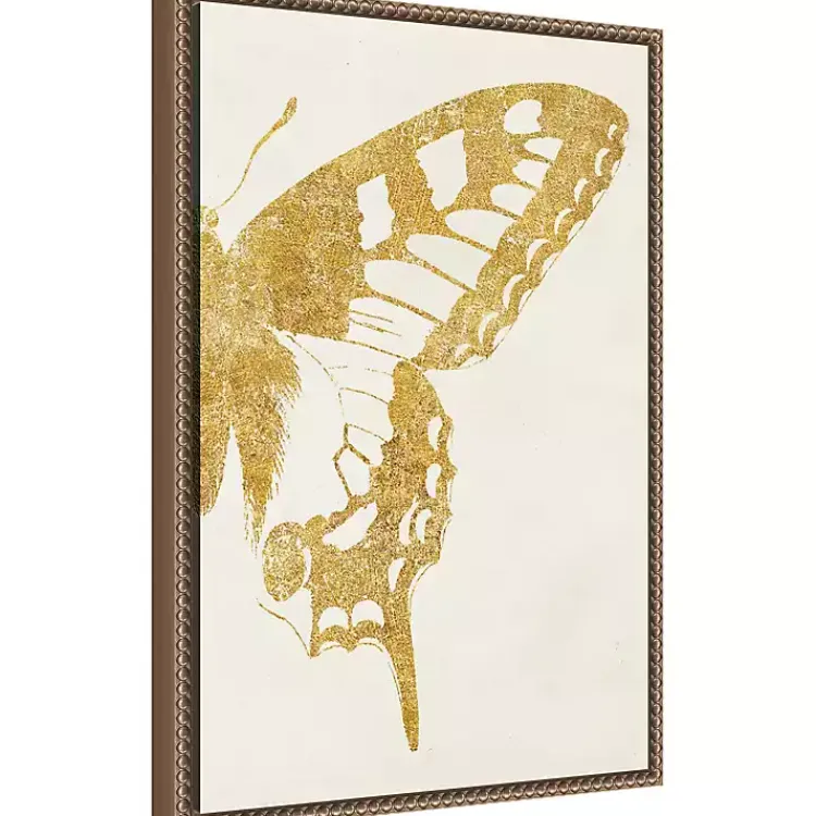 Kirklands Home Gold Butterfly Wings Framed Canvas Art Print Online