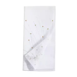 Kirklands Home Gold Cascading Firework Napkins, Set of 4 White Outlet