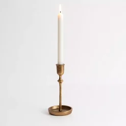 Candle Holders>Kirklands Home Cast Iron Taper Candle Holder, 8 in. Gold