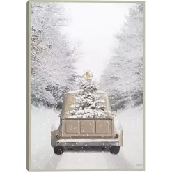 Christmas Decorations>Kirklands Home Gold Christmas Framed Art Print White