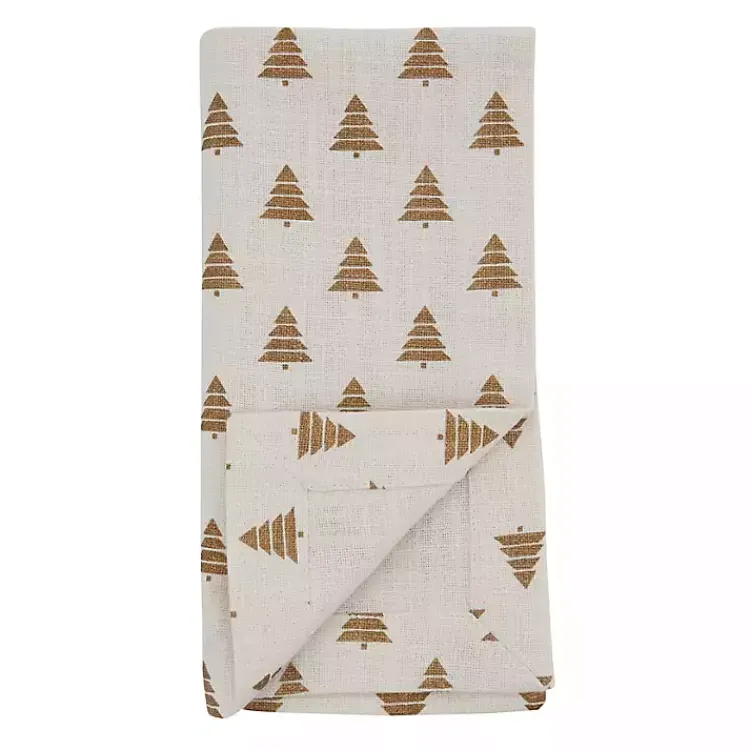 Christmas Dining & Entertaining>Kirklands Home Gold Christmas Tree Napkins, Set of 4