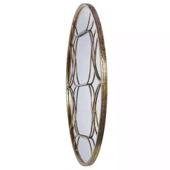Kirklands Home Gold Circular Inset Round Wall Mirror Sale