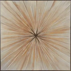 Kirklands Home Gold Contemporary Burst Framed Canvas Art Print Discount