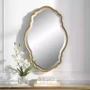 Kirklands Home Gold Curved Beveled Frame Mirror Best