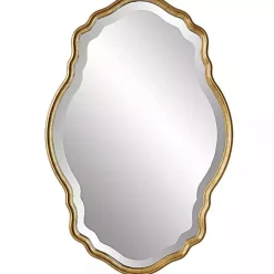 Kirklands Home Gold Curved Beveled Frame Mirror Best