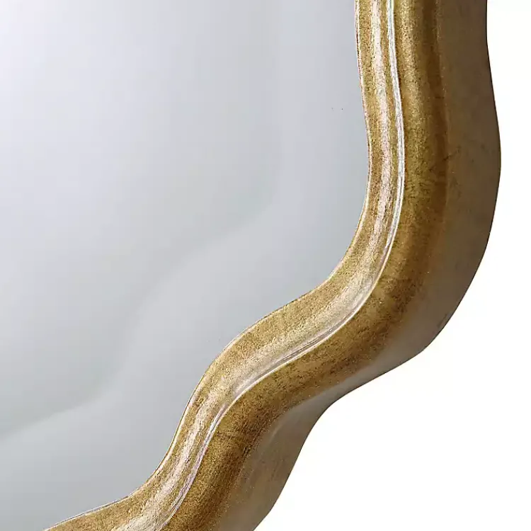 Kirklands Home Gold Curved Beveled Frame Mirror Best