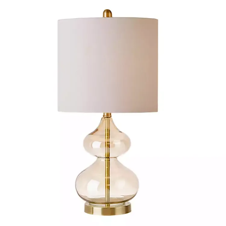 Kirklands Home Curved Glass Table Lamps, Set of 2 Gold Best