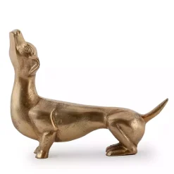 Statues & Figurines>Kirklands Home Dachshund Figurine Gold