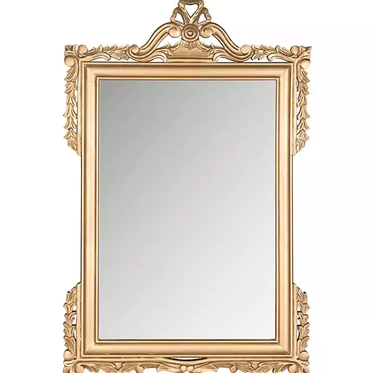 Kirklands Home Gold Decorative Scrolls Ornate Wall Mirror