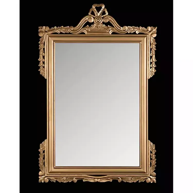 Kirklands Home Gold Decorative Scrolls Ornate Wall Mirror